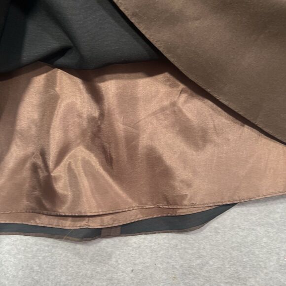 Lynn Lugo Silk Dress Strapless fit Flare Brown Party Wedding Women's Size 10 - Picture 7 of 14